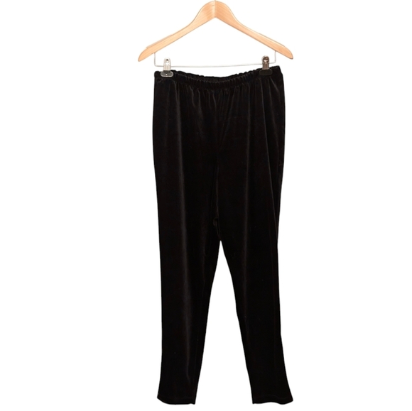 VELVETY Black Stretch Vintage Leggings Pants Medium Large - Picture 3 of 10